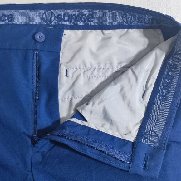 Sunice performance pants modern straight men's 36X32 blue colour elastic waist - Picture 9 of 12